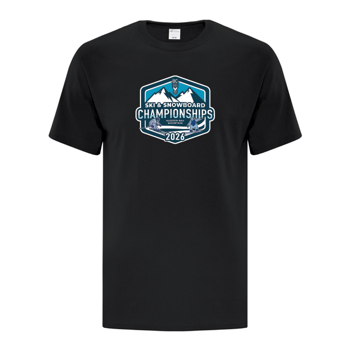Cotton Short Sleeve - BCSS Ski & Snowboard 2026 - Black