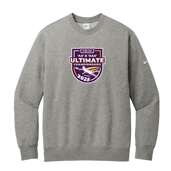 BCSS Ultimate 2025 Nike Fleece Crew - Light Grey