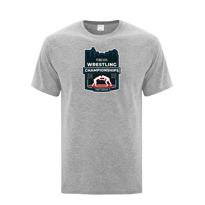 BCSS Wrestling 2025 Short Sleeve - Light Grey