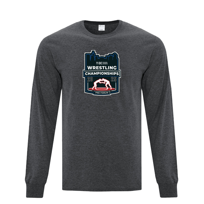 BCSS Wrestling 2025 Long Sleeve - Dark Grey