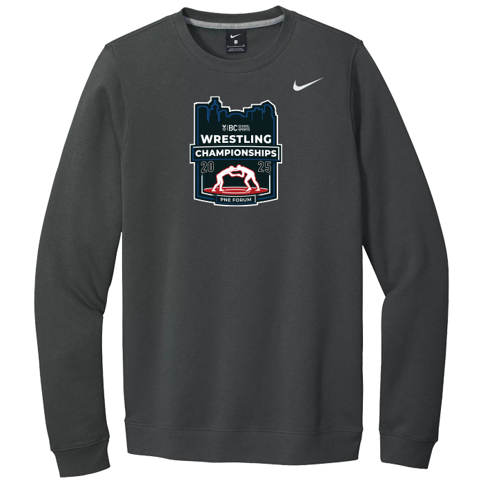 BCSS Wrestling 2025 Nike Crewneck - Dark Grey *Last Chance, Limited Sizes*