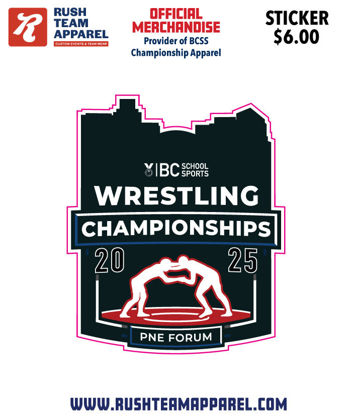 BCSS Wrestling 2025 Sticker