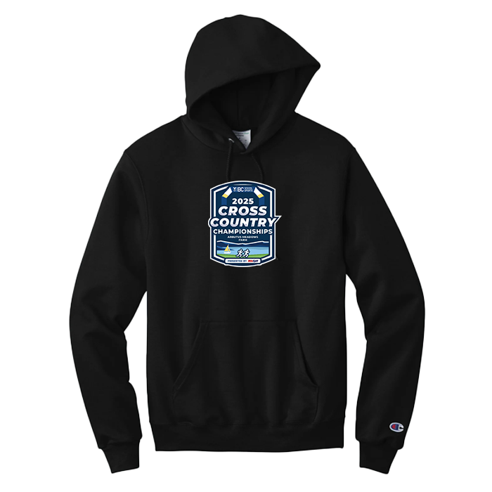 Champion PowerBlend Fleece Hoody - BCSS Cross Country 2025 - Black