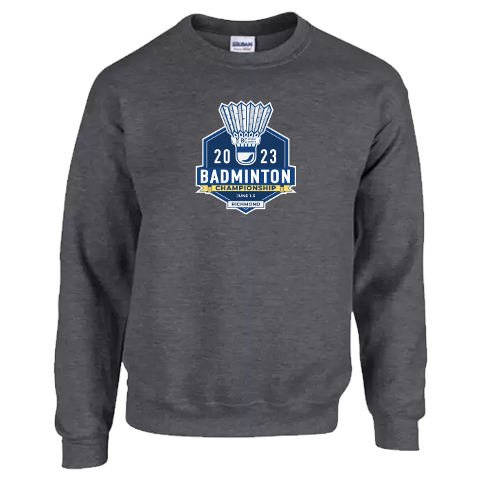 Badminton Crewneck - Black Heather