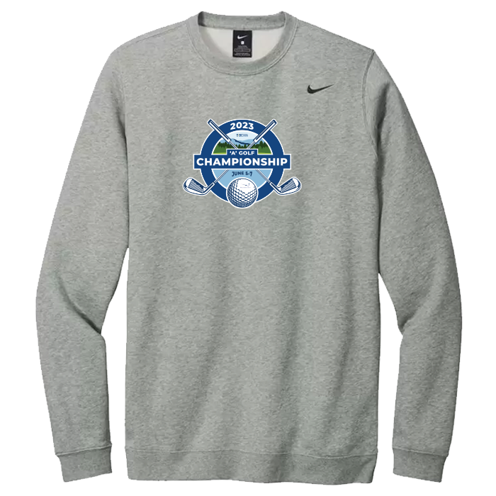 1A Golf Performance Crewneck - Dark Grey Heather