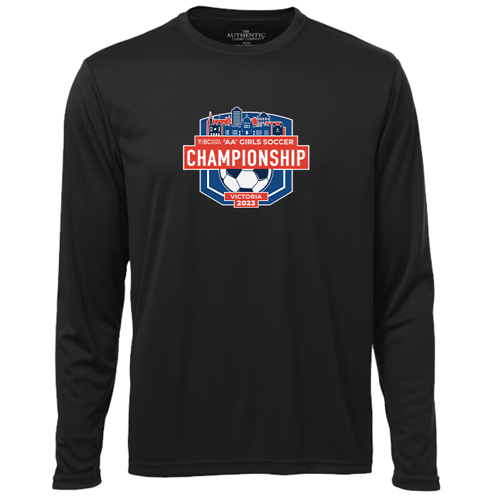 2A Girls Soccer Performance Long Sleeve Tee - Black