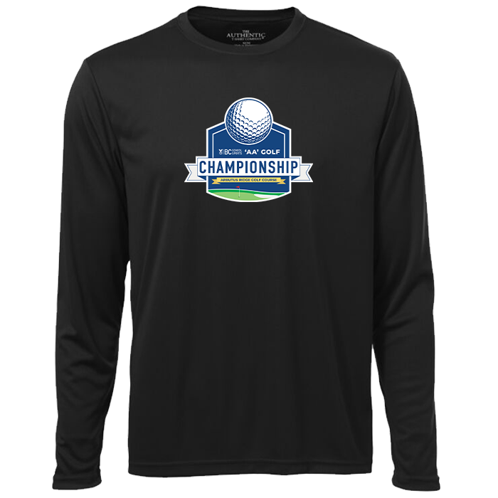 2A Golf Performance Long Sleeve Tee - Black