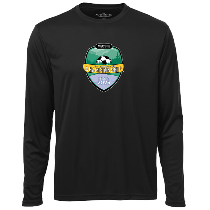 3A Girls Soccer Performance Long Sleeve Tee - Black