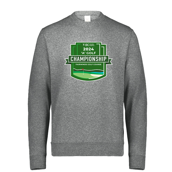 2024 1A Golf Crewneck - Platinum Heather