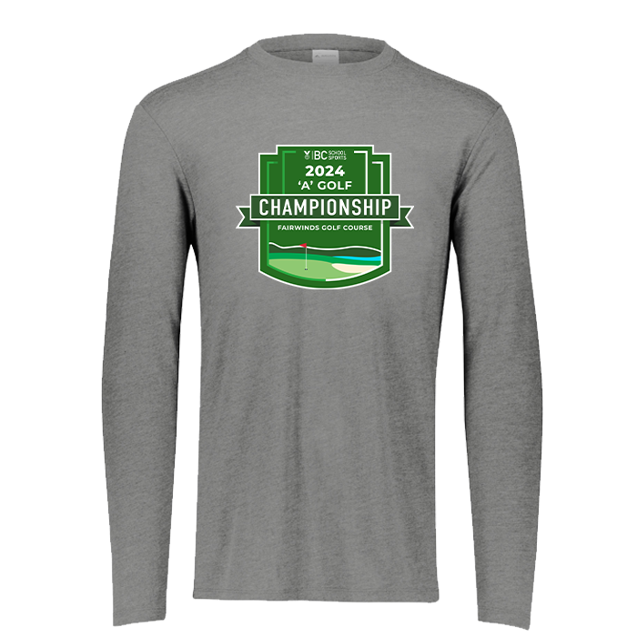 2024 1A Golf Long Sleeve - Grey Heather