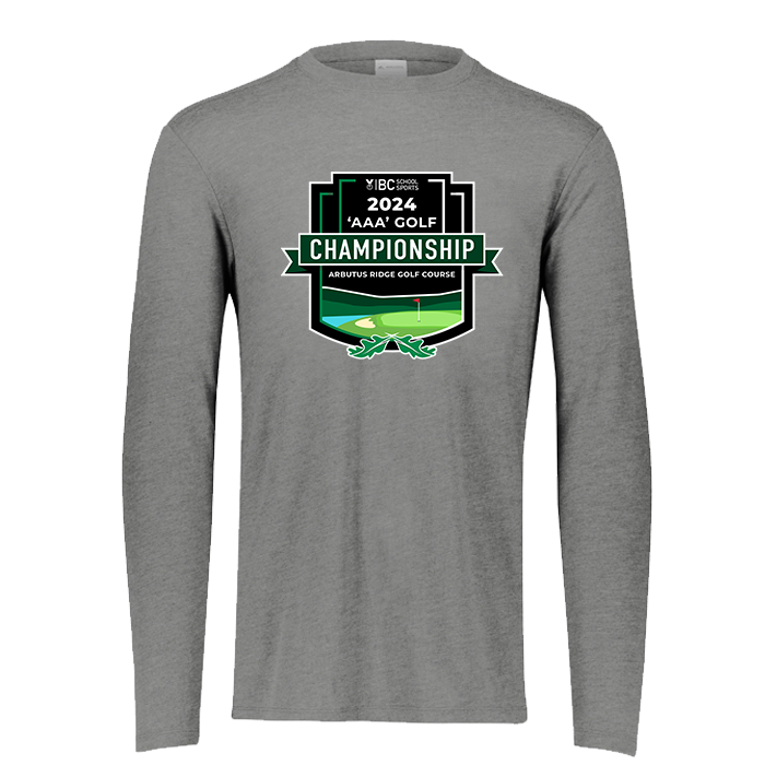2024 3A Golf Long Sleeve - Grey Heather