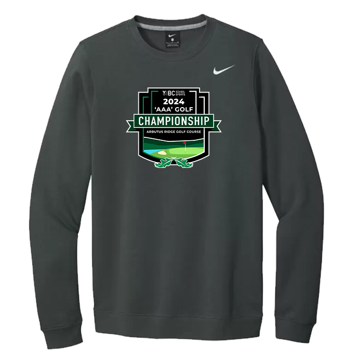 2024 3A Golf Nike Crewneck - Anthracite