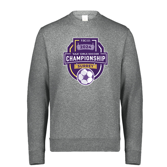 2024 3A Girls Soccer Crewneck - Platinum Heather