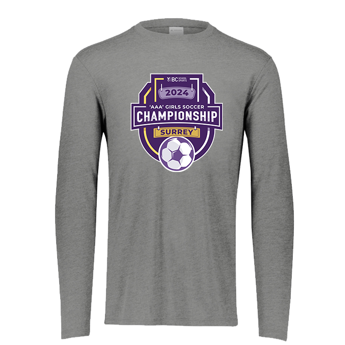 2024 3A Girls Soccer Long Sleeve - Grey Heather