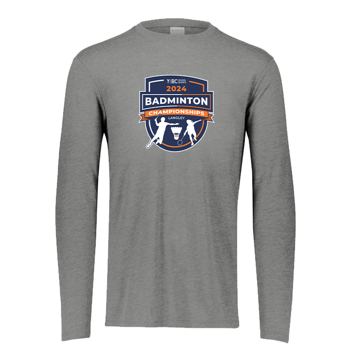 2024 Badminton Long Sleeve - Grey Heather