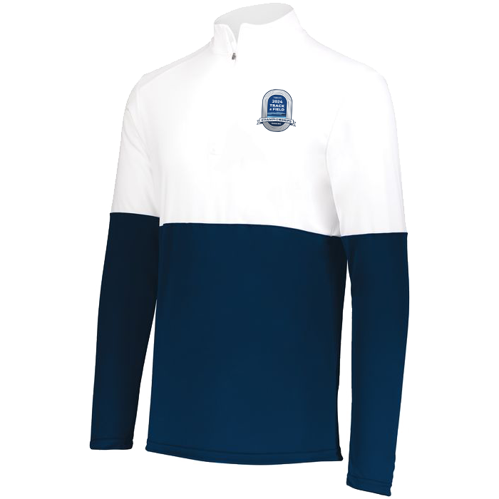 2024 Track & Field Ladies 1/4 Zip - Navy/White