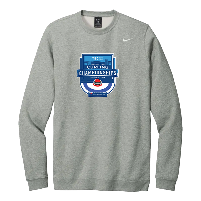 2024 Curling Nike Crewneck - Grey Heather