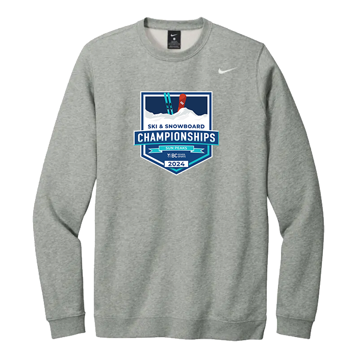 2024 Ski & Snowboarding Nike Crew - Grey Heather
