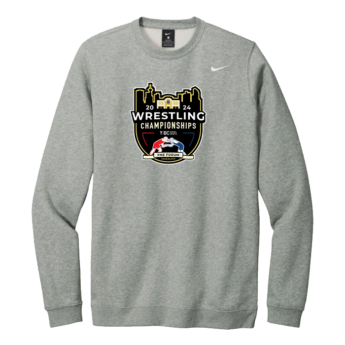 2024 Wrestling Nike Crewneck - Grey Heather