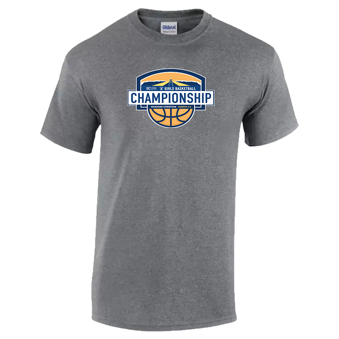 Girls A Basketball Short Sleeve Tee - Graphite Heather