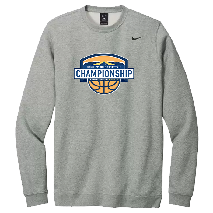 Girls A Basketball Performance Crewneck - Dark Grey Heather