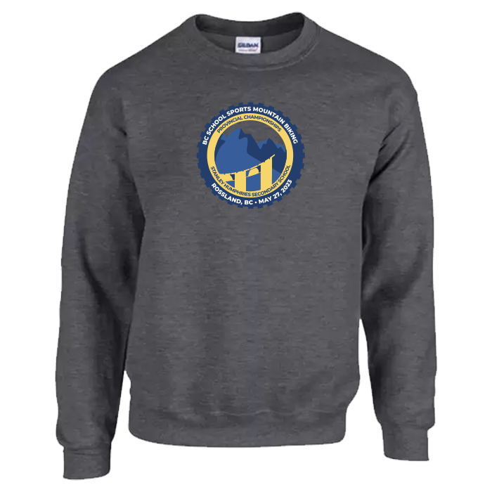 Mountain Biking Crewneck - Black Heather