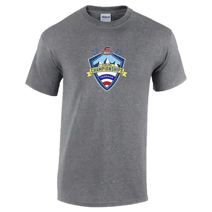 Curling Short Sleeve Tee - Graphite Heather