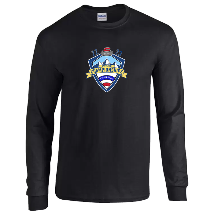 Curling Long Sleeve Tee - Black