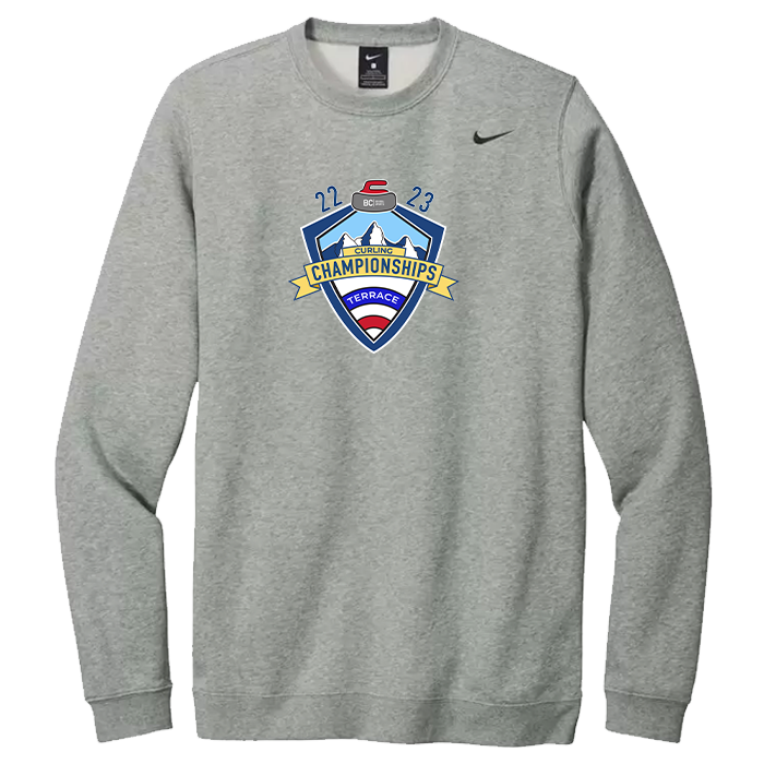 Curling Performance Crewneck - Dark Grey Heather