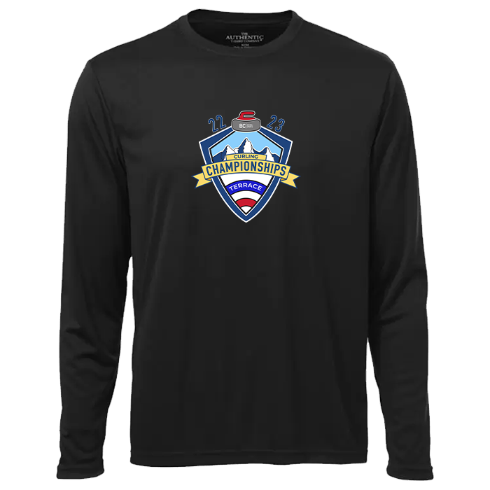 Curling Performance Long Sleeve Tee - Black