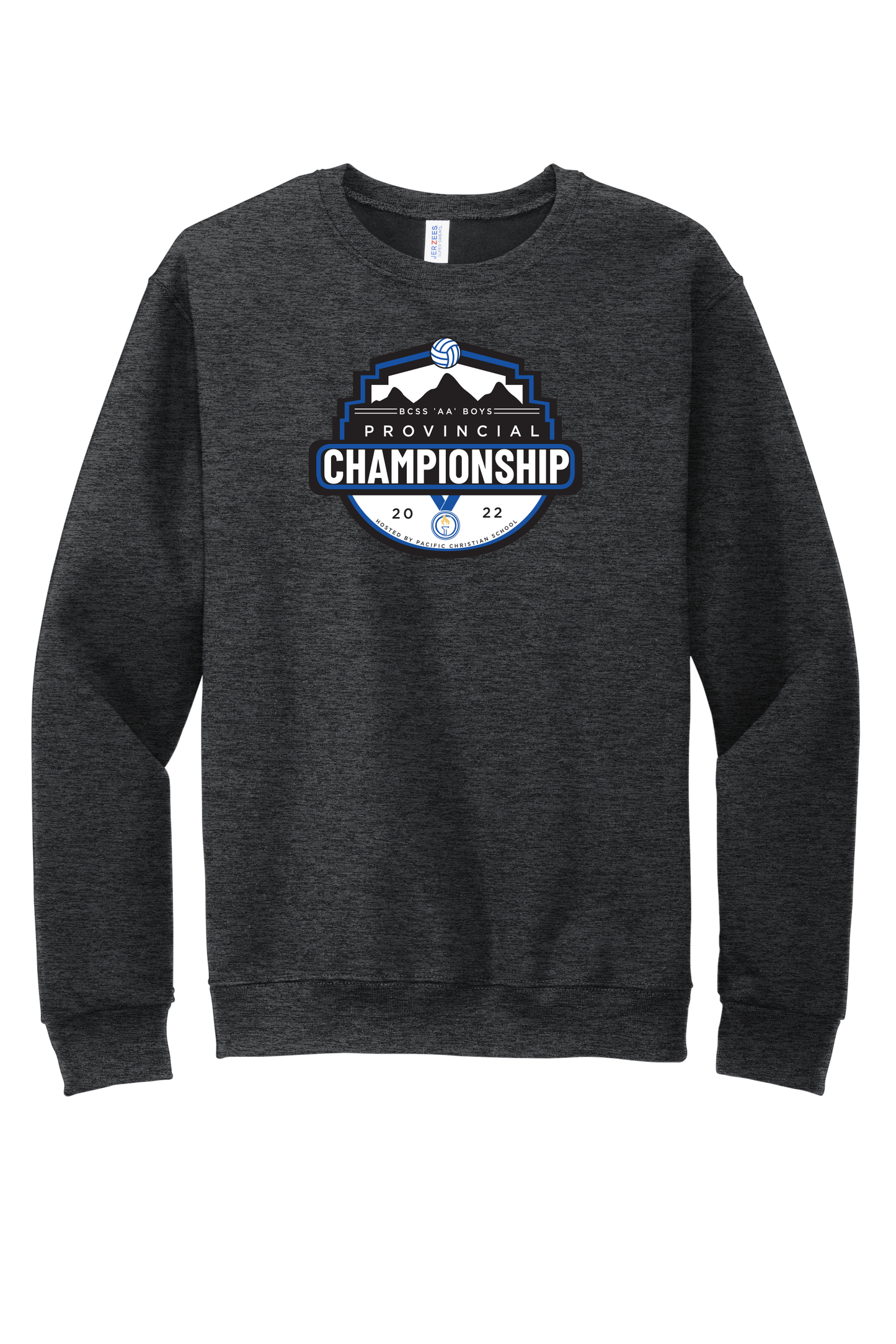 'AA' Boys Volleyball Crewneck - Black Heather