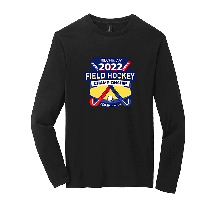 'AA' Field Hockey Long Sleeve Tee - Black