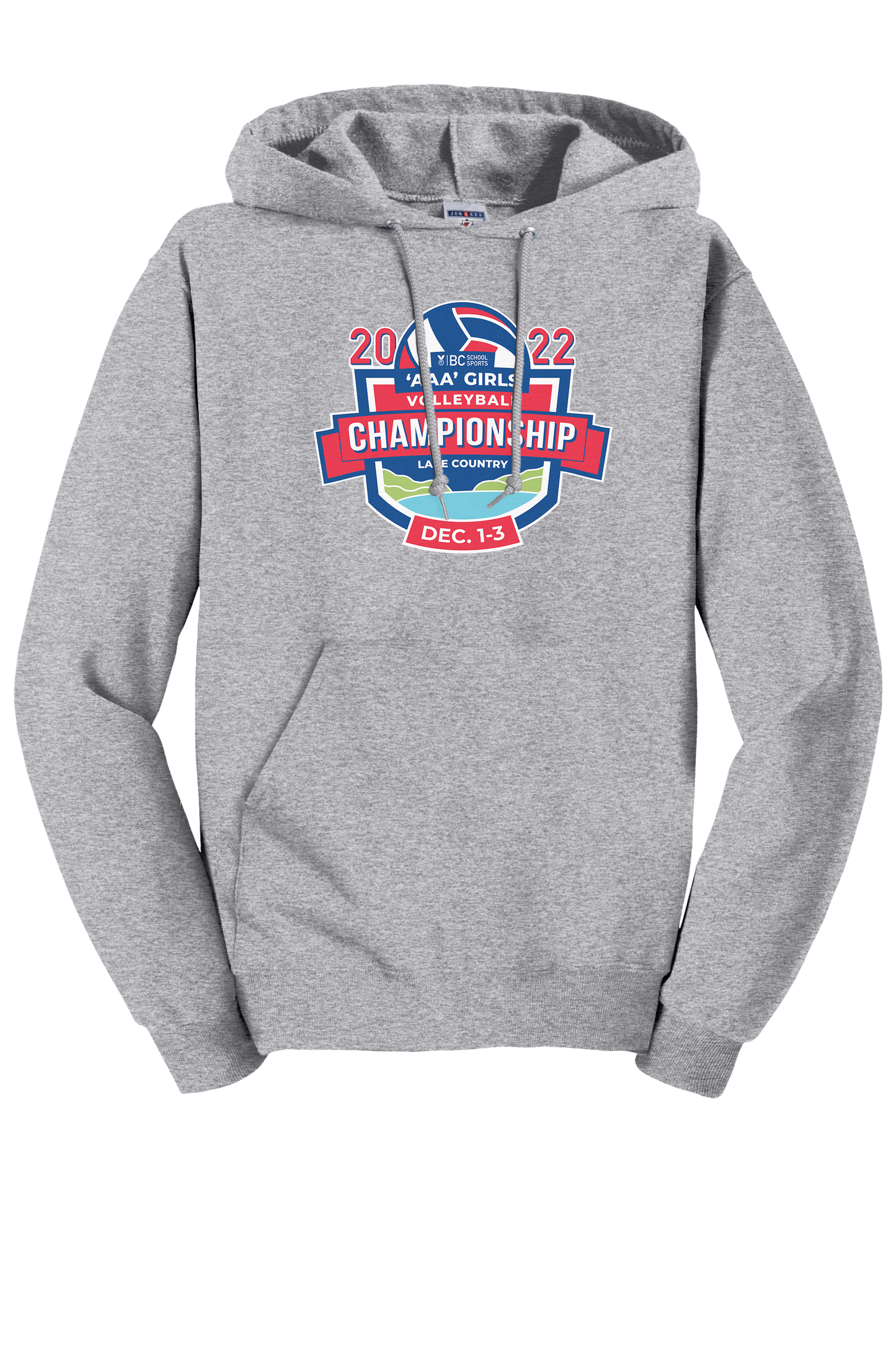 'AAA' Girls Volleyball Hoodie - Athletic Heather