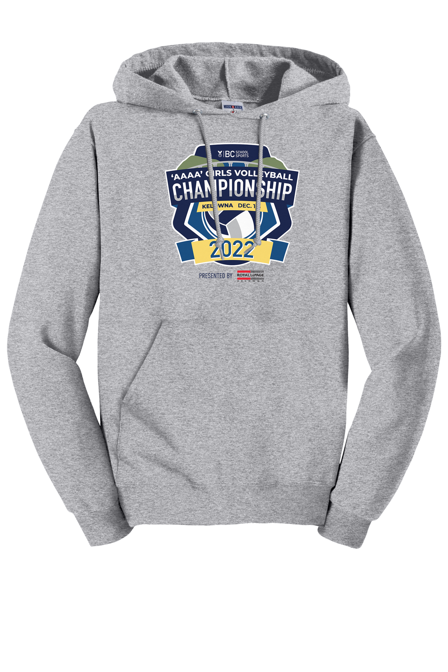 'AAAA' Girls Volleyball Hoodie - Athletic Heather