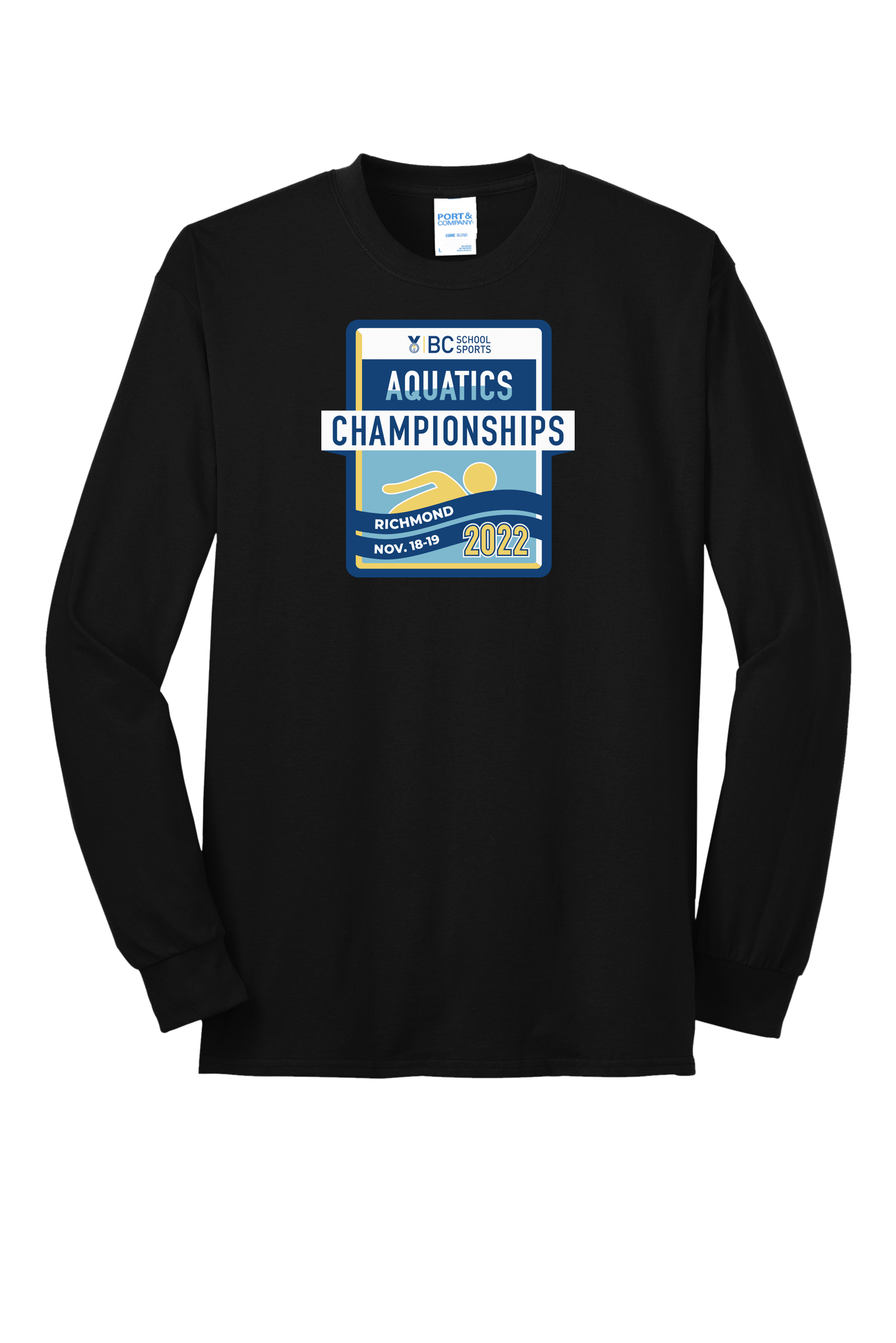 Aquatics Long Sleeve Tee - Black