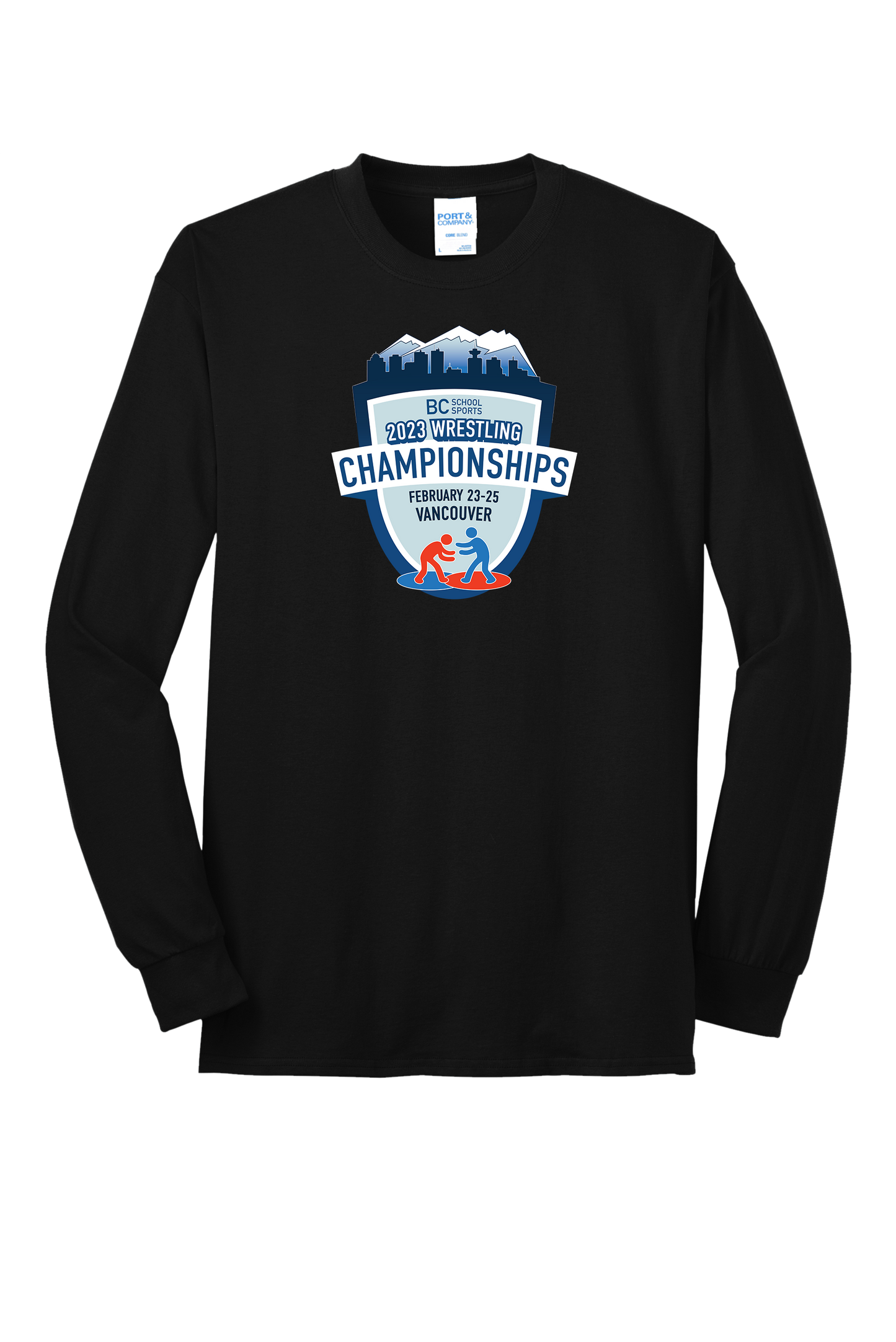 Wrestling Long Sleeve Tee - Black