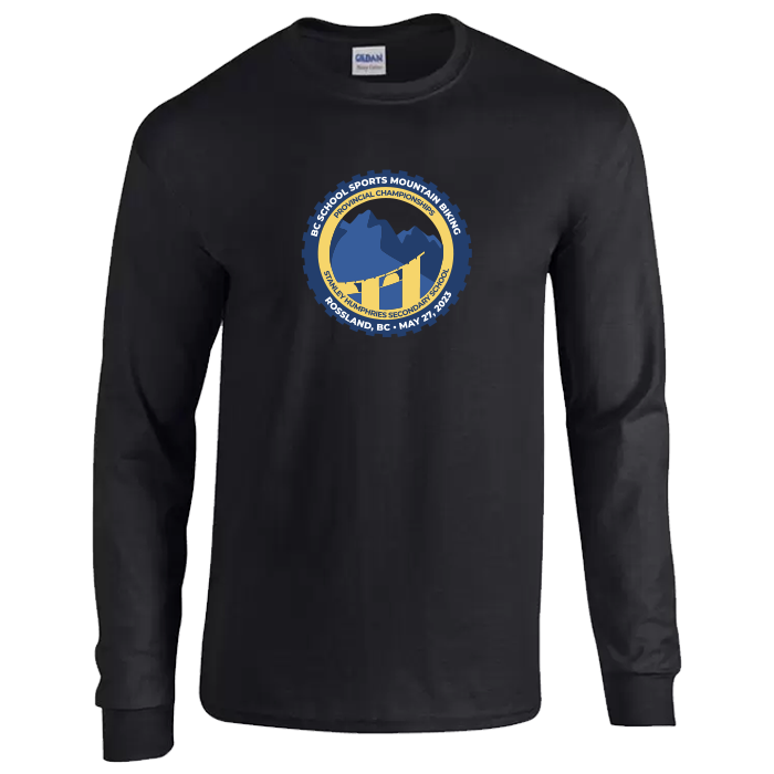 Mountain Biking Long Sleeve Tee - Black