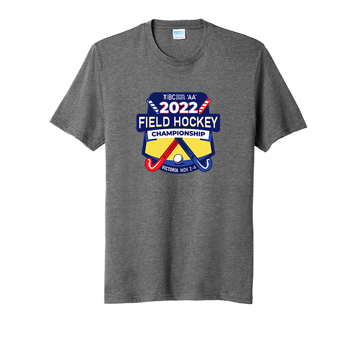 'AA' Field Hockey Short Sleeve Tee - Graphite Heather