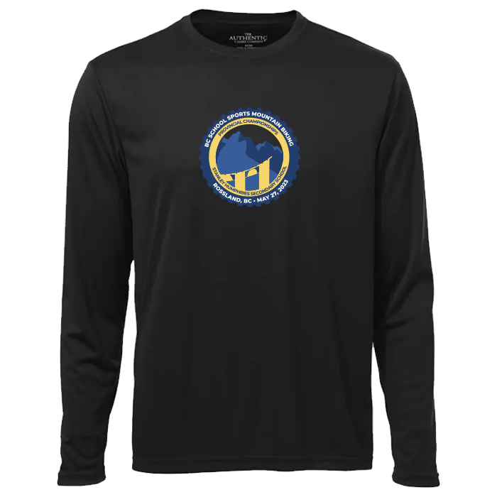 Mountain Biking Performance Long Sleeve Tee - Black
