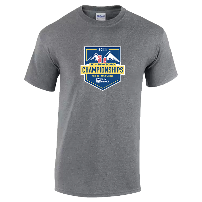 2023 Ski/Snowboarding Short Sleeve Tee - Graphite Heather
