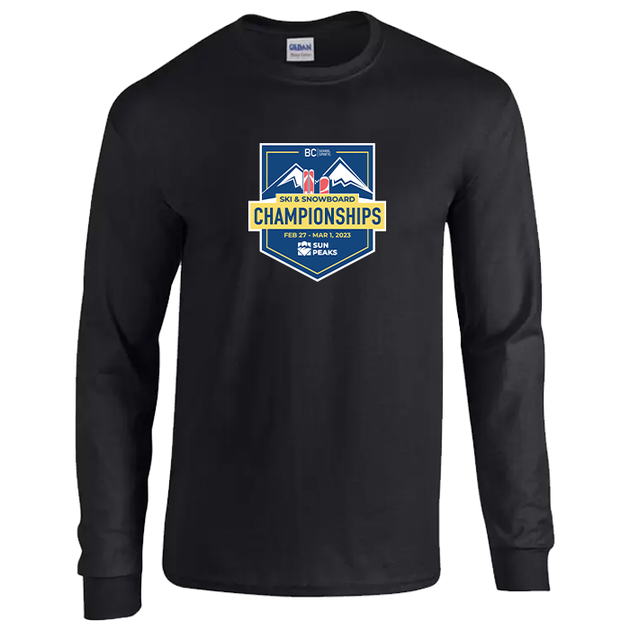 2023 Ski/Snowboarding Long Sleeve Tee - Black