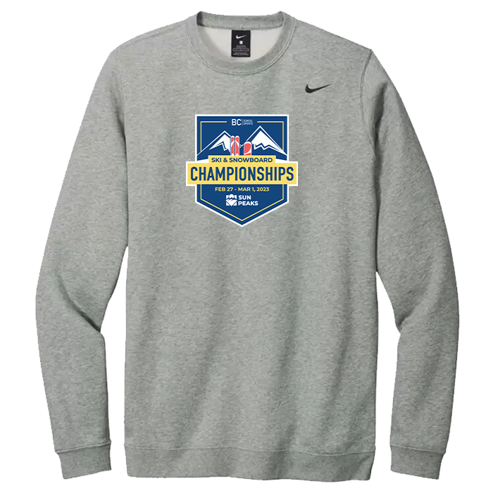 2023 Ski/Snowboarding Performance Crewneck - Dark Grey Heather