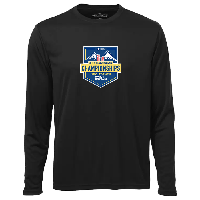 2023 Ski/Snowboarding Performance Long Sleeve Tee - Black