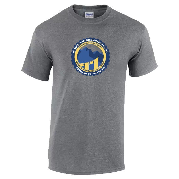Mountain Biking Short Sleeve Tee - Graphite Heather