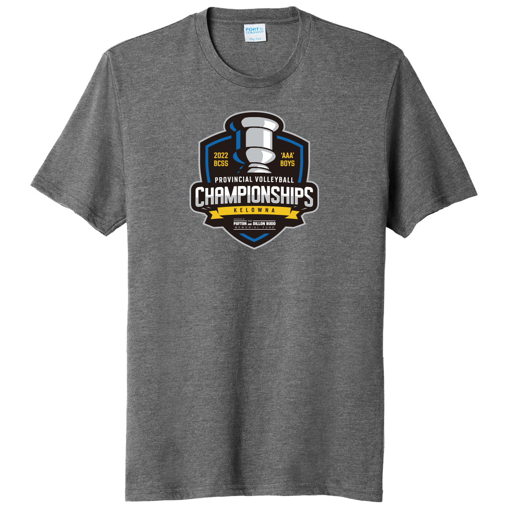 'AAA' Boys Volleyball Short Sleeve Tee - Graphite Heather