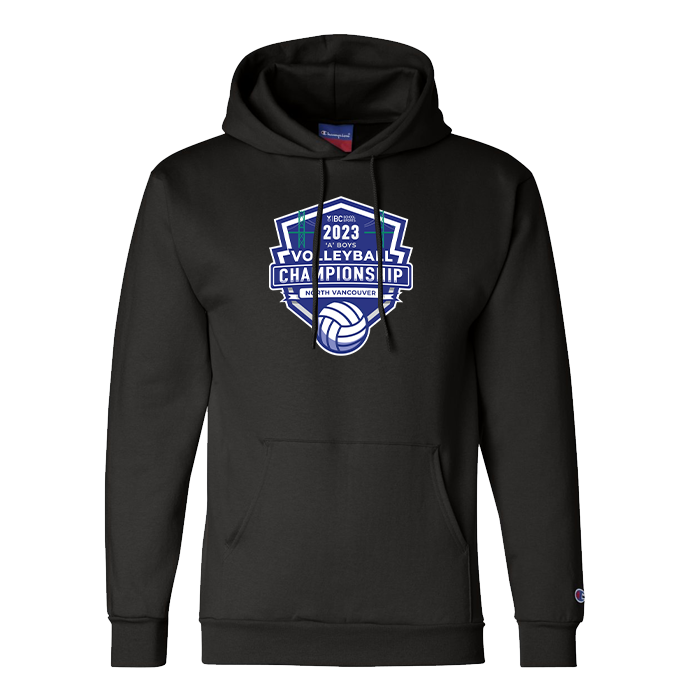 2023 1A Boys Volleyball Champion Hoodie - Black