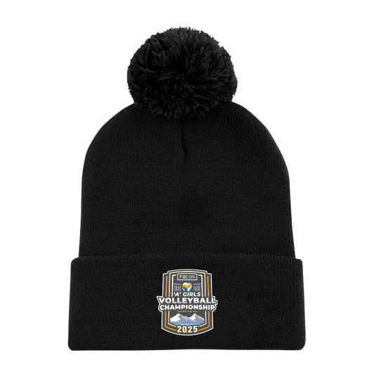 Toque with Pom - BCSS 1A Girls Volleyball 2025 - Black