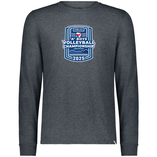 Cotton Long Sleeve - BCSS 1A Boys Volleyball 2025 - Dark Grey Heather