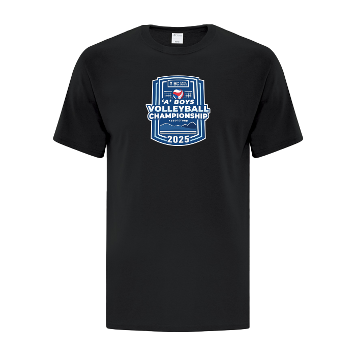 Cotton Short Sleeve - BCSS 1A Boys Volleyball 2025 - Black