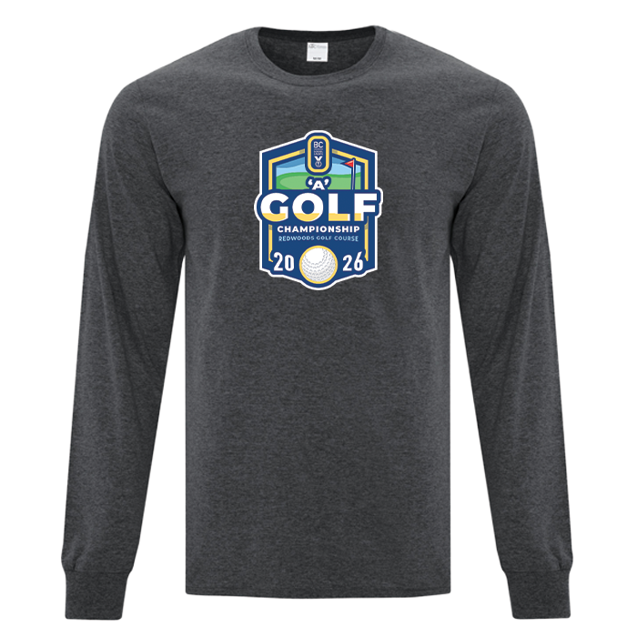 Cotton Long Sleeve - BCSS 1A Golf 2026 - Dark Grey Heather
